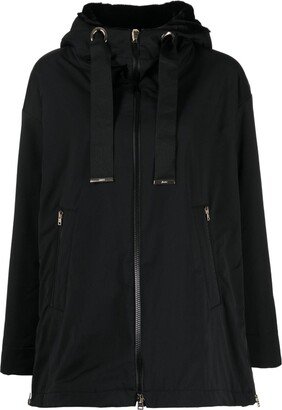 Zip-Up Hooded Parka-AD