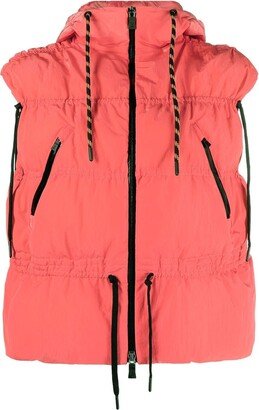 Feather-Down Hooded Gilet-AA