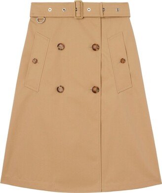 Cotton Gabardine Trench Coat-AD