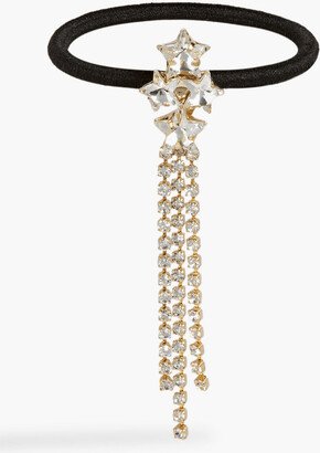 Luccichio gold-tone crystal hair tie