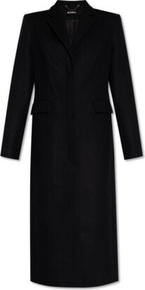 ‘Inside A Dark Echo’ Collection Wool Coat - Black