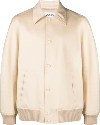 Pointed-Collar Bomber Jacket