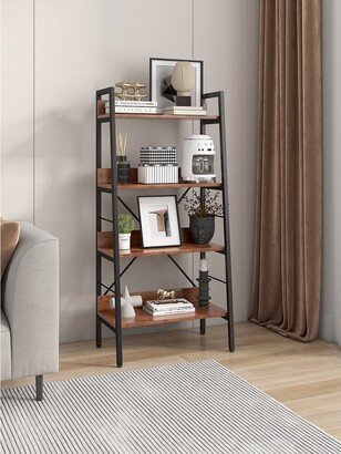 hommetreeinc 4 Layer Multifunctional Display Bookshelf Ladder Shelf