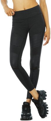 Moto Legging in Black/Black Glossy, Size: 2XS |