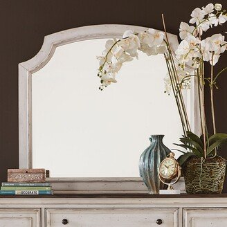 Abbey Road Porcelain White Arched Mirror - Off White