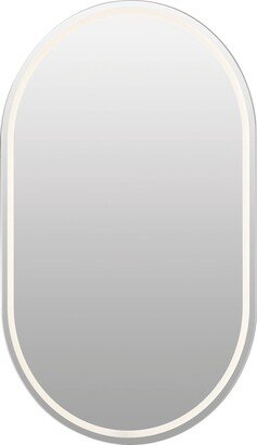 Menillo 38.5 inch LED Vanity Mirror with Etched Glass