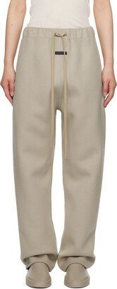 Beige Drawstring Lounge Pants-AB