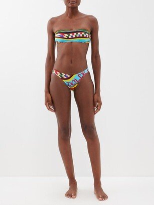 Carretto-print Bandeau Bikini