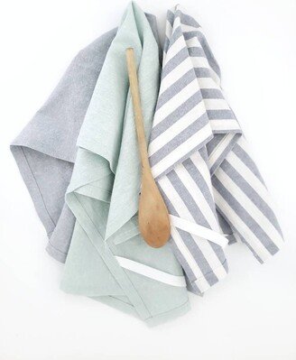 Watercolor Linen Towel Set, Pack