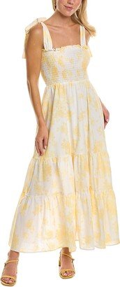 Kathleen Maeve Emma Linen-Blend Maxi Dress