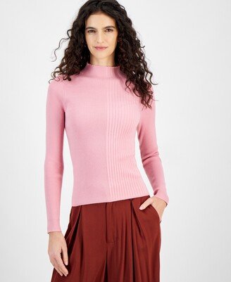 And Now This Women's Ribbed Mockneck Sweater, Created for Macy's