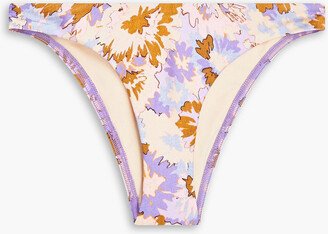 Printed mid-rise bikini briefs-AA