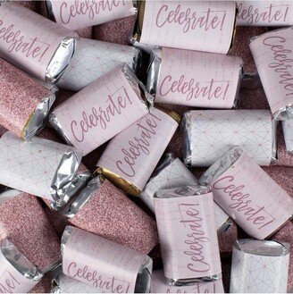 108 Pcs Rose Gold Candy Hershey's Chocolate Mix by Just Candy (2 lb) - Celebrate