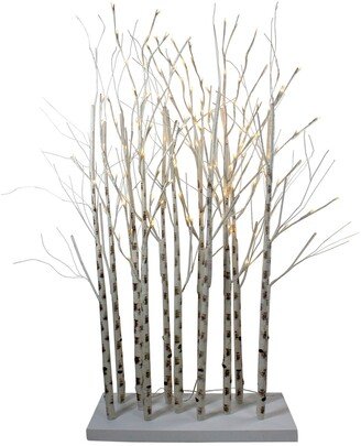 Northlight 4' LED White Birch Twig Tree Cluster Outdoor Christmas Decoration