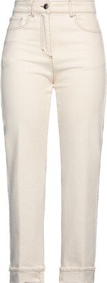 Denim Pants Ivory-AB