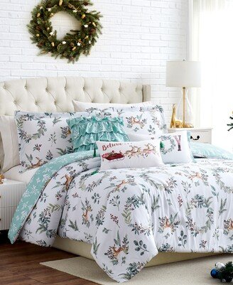 Happy Holidays Reversible 6 Piece Comforter Set, Twin