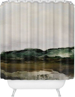 Dan Hobday Verte 1 Shower Curtain Brown