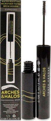Microfiber Tinted Brow Mousse - Espresso by Arches and Halos for Women - 0.106 oz Mousse