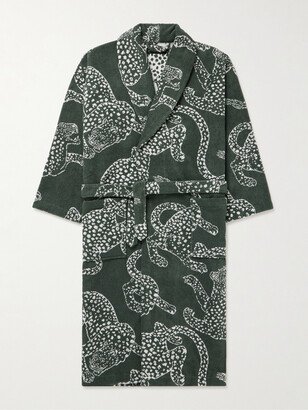 Cotton-Terry Jacquard Robe