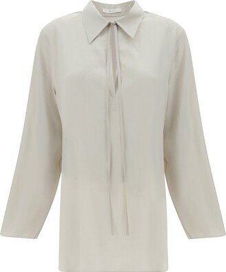 Cut-Out Knot Tie Shirt