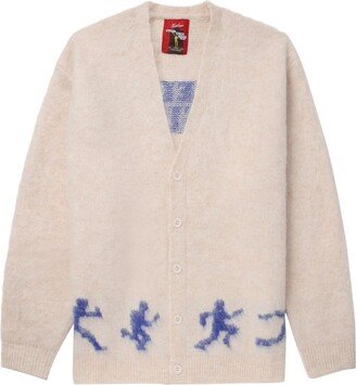 KidSuper intarsia-knit V-neck cardigan