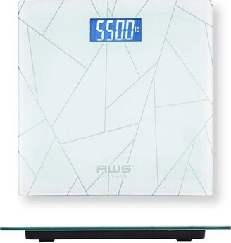 American Weigh Scales Form Series High Precision & Accuracy Digital Bathroom Body Weight Scale, 550lb Capacity