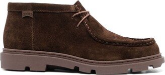 Junction lace-up suede shoes