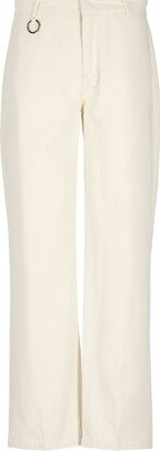 Logo Patch Straight Leg Trousers-AO