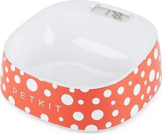 Polka-Dotted Digital Pet Bowl