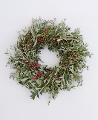 Magnolia Supply Co Fresh Olive and Pepperberry Wreath, 20