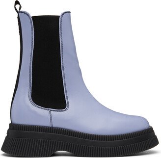 Blue Creepers Chelsea Boots