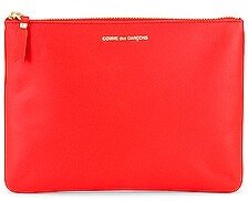 Classic Leather Pouch in Orange