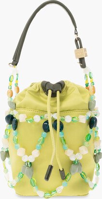 ‘Beads’ Bucket Handbag - Green