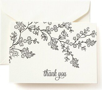 Mara-Mi 50ct Blank Thank You Cards Floral