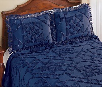 Collections Etc Country Star Patchwork Chenille Bed Pillow Sham