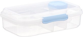 The 2.3 qt. Plastic Food Container Bento Blue