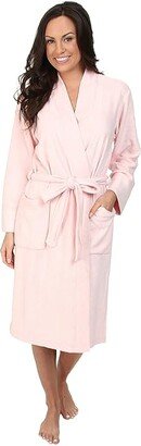 N by Natori N Natori Brushed Terry Nirvana Robe (Solid Blush Pink) Women's Robe