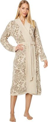 Jacquard Serenity Chenille Robe (Toasted Taupe) Women's Robe