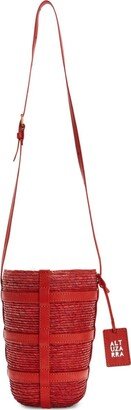 Watermill raffia bucket bag-AA