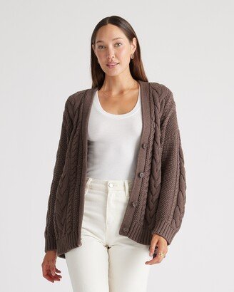 OverSized Cable Cardigan Sweater