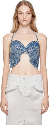 Blue Butterfly Denim Camisole