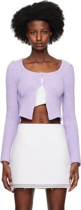 Purple Chunky Cardigan