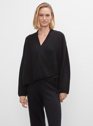 Cashmere Tie Wrap Cardigan