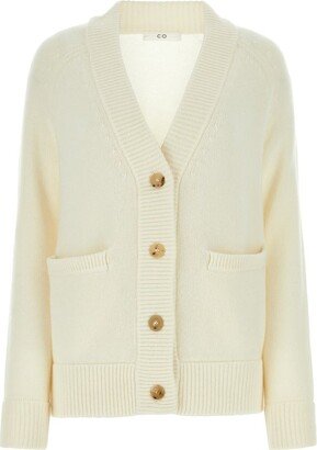 V-Neck Knitted Cardigan-BY