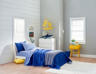 Saturday Park Navy Reversible Quilt - Full/Queen