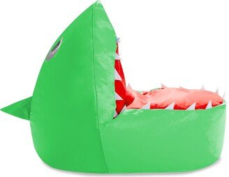 Posh Creations Shark Filled Bean Bag Chair or Cover Only for Toddlers and Kids, Large 30