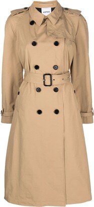 Belted-Waist Trench Coat-AD
