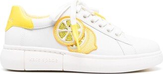 Lemon-Print Low-Top Sneakers