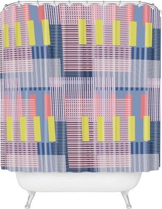 Mareike Boehmer Color Block Shower Curtain Pink/Blue