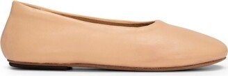 Round-Toe Slip-On Ballerinas